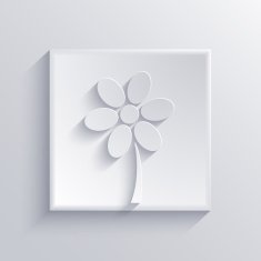 Vector light square icon Eps 10 N22