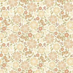 Beige seamless floral pattern Vector illustration N2