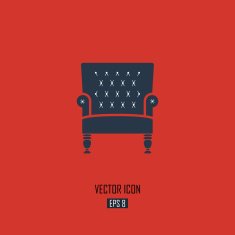 Armchair vector icon N2