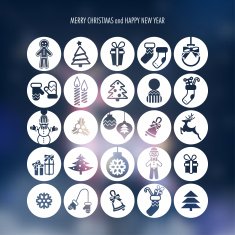 Christmas icons set N207