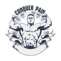 Muscular man - Bodybuilder posing N2