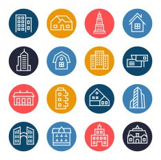 Buildings icons N19