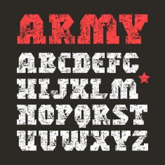 Serif font geometric form