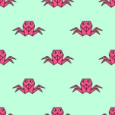 Cute crab origami pattern N2