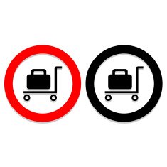 Vector Baggage Claim Public Information Sign Illustration EPS10 N21
