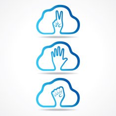 creative victor help and unity hand icon design concept