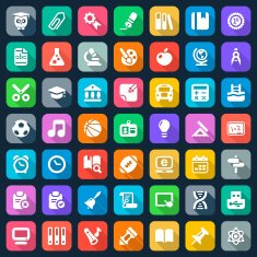 flat school iconset N2