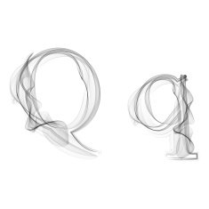 Black Smoke font Letter Q N2