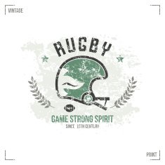 Rugby team helmet emblem N3