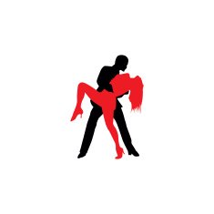 Latin dancers silhouettes N6