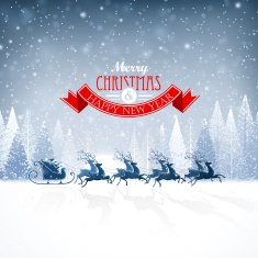Santa Claus with Reindeer N3