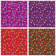 Set of seamless patterns small elements