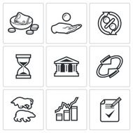 Loan icons Vector Illustration