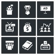 Elections icons Vector Illustration