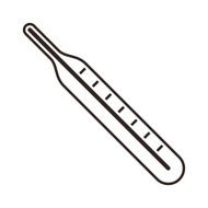 Medical thermometer icon