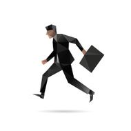 Abstract business man vector illustration N8