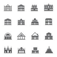 Building Icons Vector illustration