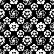 Abstract seamless pattern with flowers N6