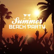 Summer beach party background
