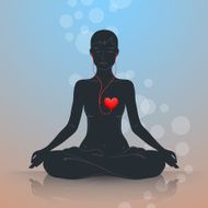 Listen to your heart Lotus position