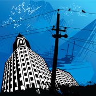 Grunge City Illustration