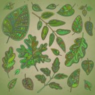 vector set of leaves N6