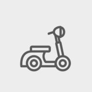 Scooter thin line icon N2