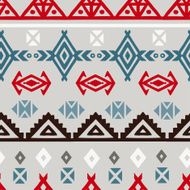 Tribal art ethnic seamless pattern N41