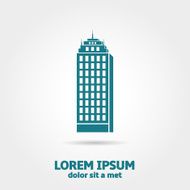 Skyscraper real estate icon