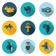 flat icons Egypt