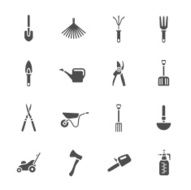 Gardening tools icons N4