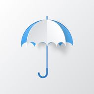 Abstract Umbrella on White Background