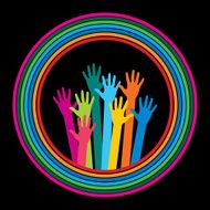 Colorful Hands Frame N2