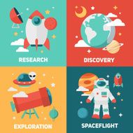 Space theme banners and cards N5