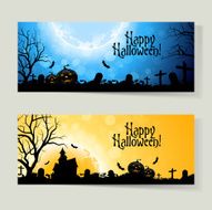 Set of Halloween banners N10