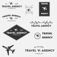 Set of vector vintage logos N2