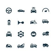 Car icons set N10