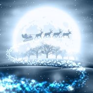 Winter Landscape with Santa Claus N2