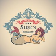 Siren - fine dining restautant label