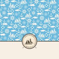 Vector Seamless sea pattern N6