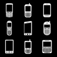 Mobile phone icon set N2