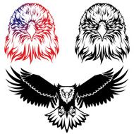 Eagle logo set