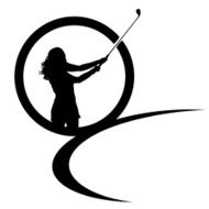 Vector silhouettes of people N274