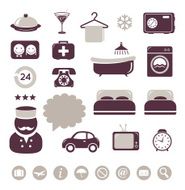 Hotel icons set N11