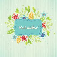 Floral Greeting Card N109