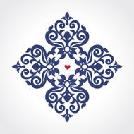 Vector baroque ornament in Victorian style N78