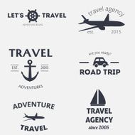 Set of vector vintage logos N3