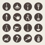 Gardening tools icons N5