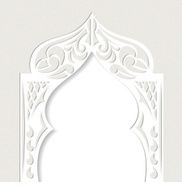 Abstract grunge background with arch in the Asian style Vector N2
