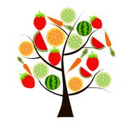 fruit tree for your design vector illustration